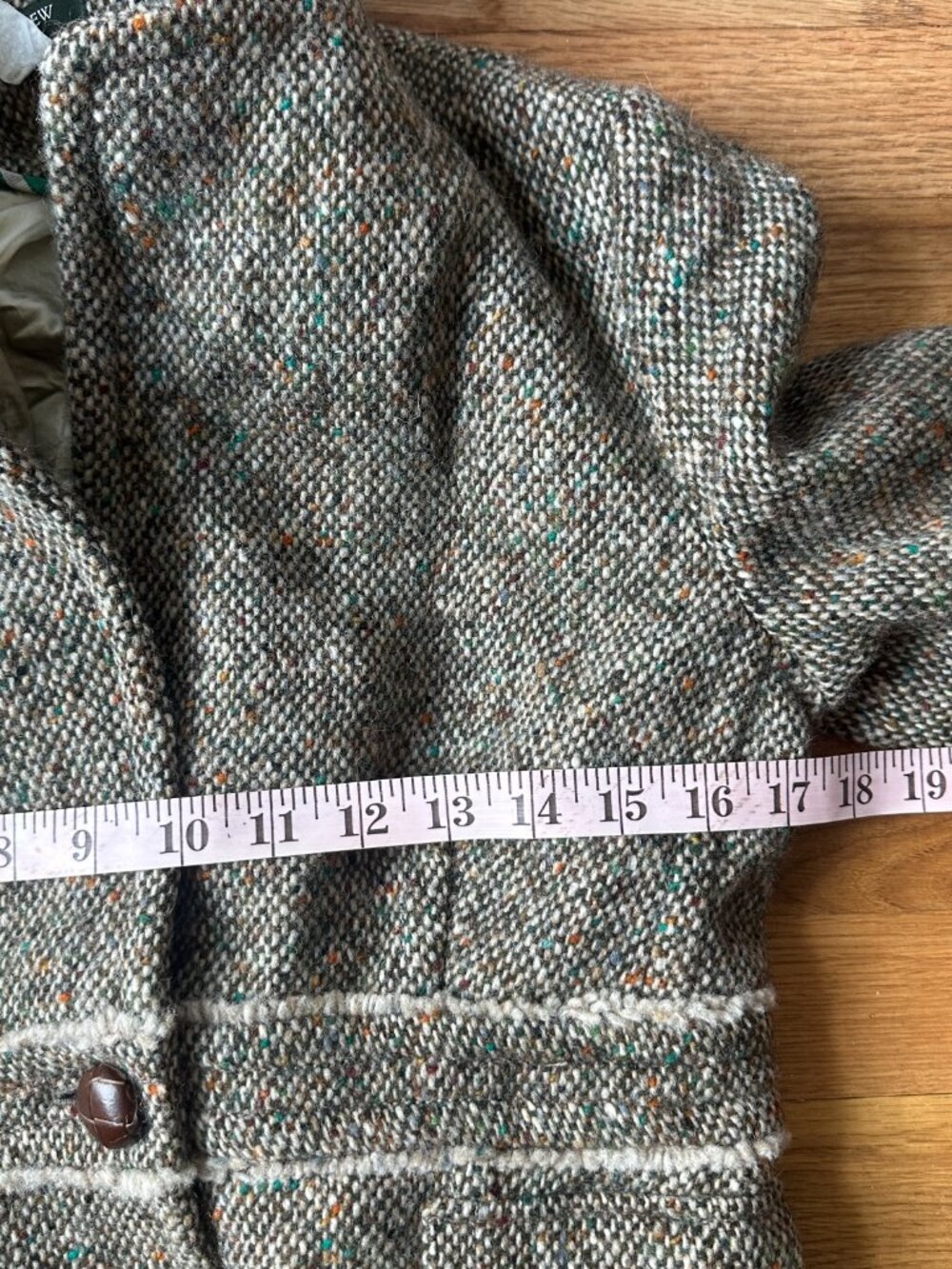 Vintage J.Crew Wool Alpaca Tweed Blazer Jacket Womens Office Career Sz.6 - Picture 3 of 5